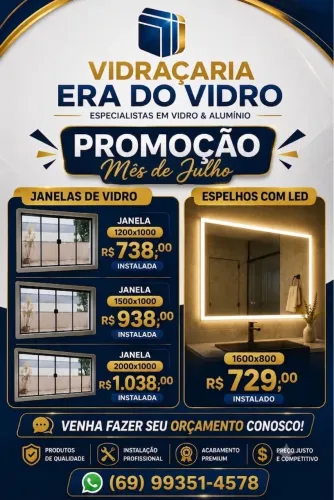 Vidraçaria em geral