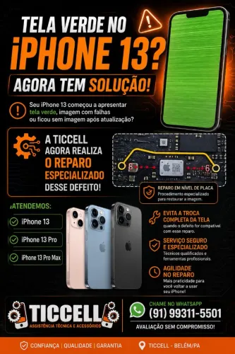 Reparo de iPhones 13,13pro,13 pro Max