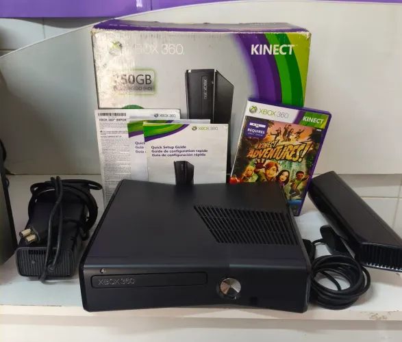 Xbox 360 completo impecável para colecionador