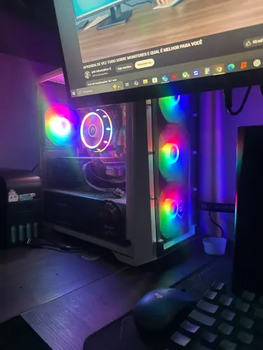 PC Gamer RX 5500 XT 8GB + Monitor Curvo 24? - Completo ?