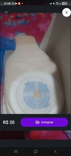 Vendo bolsa de colostomia 20 reais a unidade