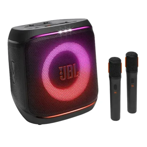 Caixa JBL PartyBox Encore 2 c/ 2 Microfones Bluetooth 5.4 FRETE GRÁTIS