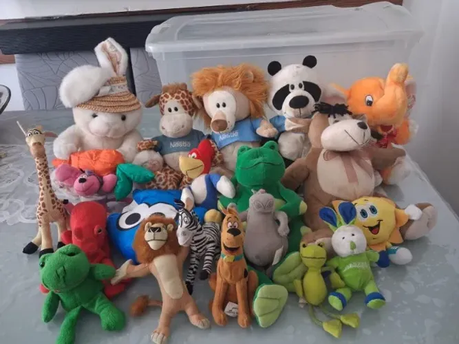 Conjunto/Lote de Pelúcias com 24 Unidades