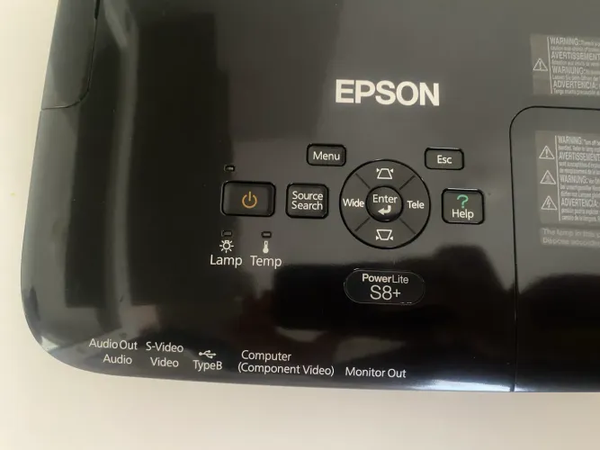 Projetor Epson PowerLite S8+ à venda! Projetor multimídia Epson, modelo PowerLite 