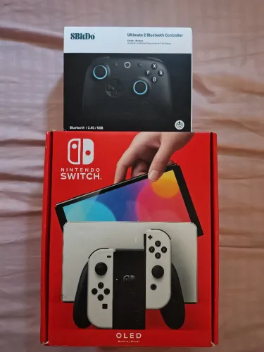 Nintendo Switch OLed + Controle + Jogos