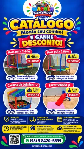 Aluga-se pula pula, casinha de bolinhas e escorregador