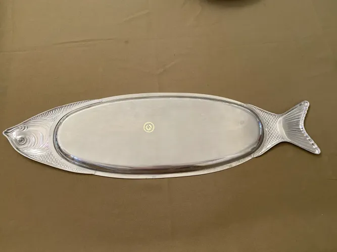 Bandeja Formato Peixe Inox (Nunca Usada)