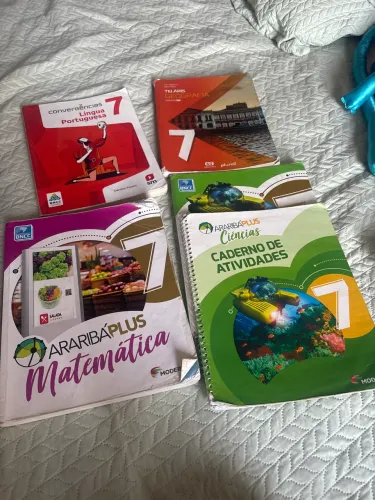 Livros 7 ano Arariba Convergências Telaris caderno de atividade 