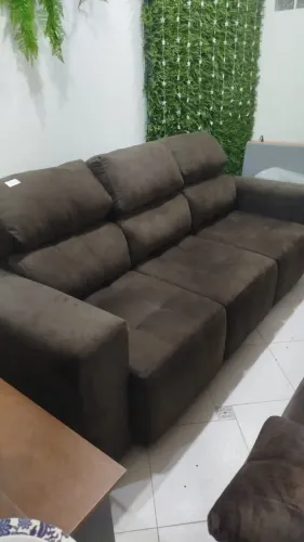 SOFÁ DE 3 LUGARES RETRATIL E RECLINAVEL 1799,99