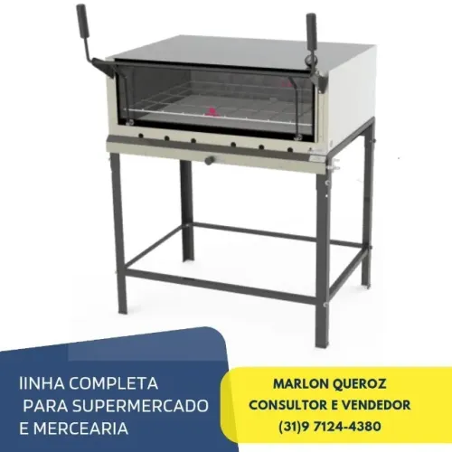 Forno com Pedra Refratária 90x90 CM Progas