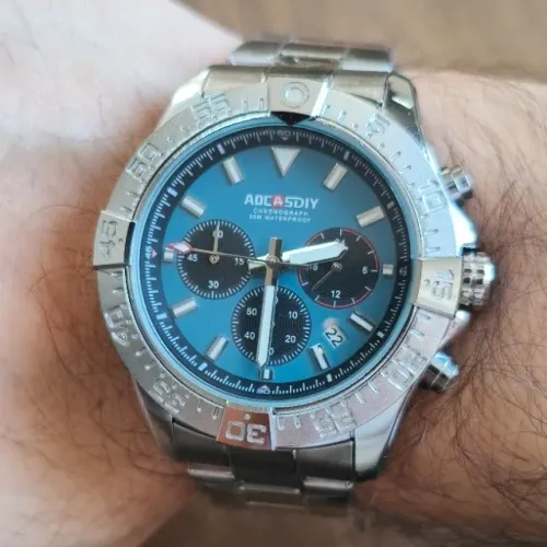 Relógio Masculino Aço Inox Prateado Funcional