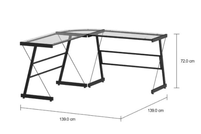 MESA ESTAÇÃO DE TRABALHO 1,39 M X 1,39 M - TOK&STOK