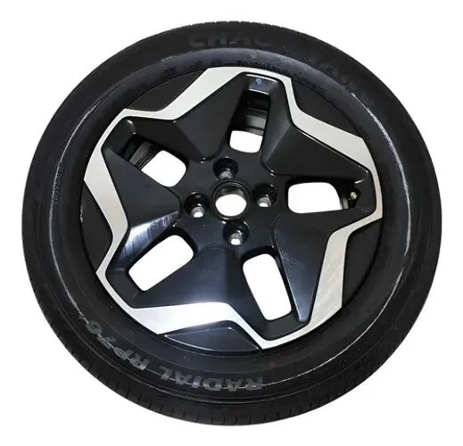Roda Aro 16 C/pneu 195/60 Byd Dolphin Gs 2024 2025 C/detalhe Preto