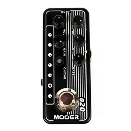 Pedal Mooer Blueno M020 | Pré Amp | Para Guitarra com simulador de caixa