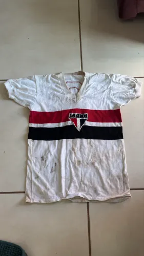 Camisa de jogo São Paulo dellerba 1977 1978 de jogo
