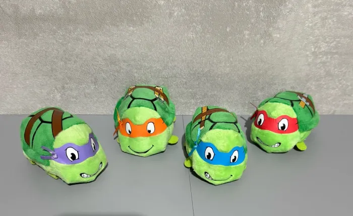 Tartarugas ninja mini pelúcias colecionaveis