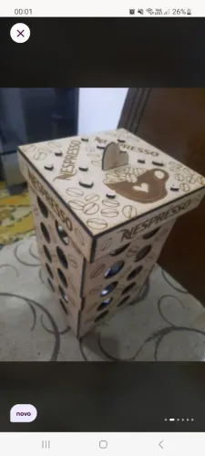 Porta cápsulas nespresso em mdf super grande fabricação própria