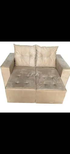 sofa Retrátil 1.50 ACEITAMOS OFERTAS EXCLUSIVOS <br> Não bipartido Encosto Almofadas Solta
