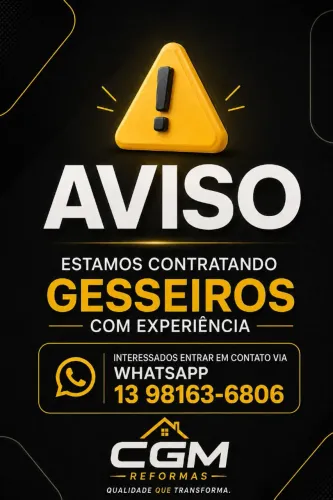Gesseiros Salário de r$5.000 mil reais