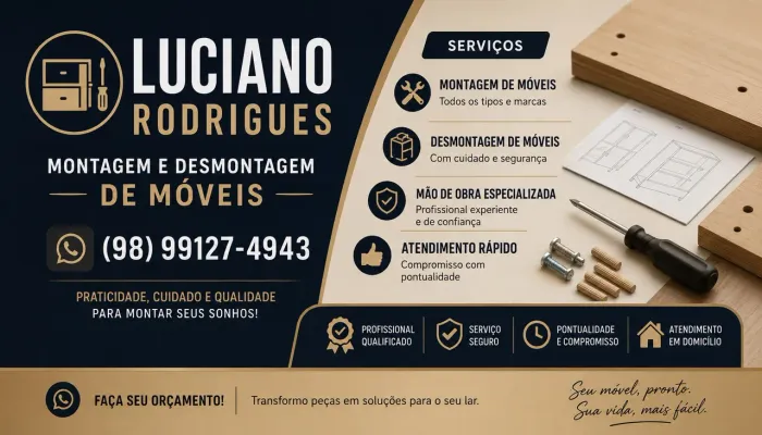 Montagem e desmontagem de móveis 