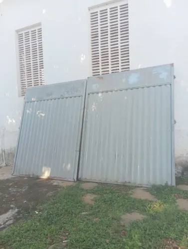 Portão de chapa e Metalon, ferro, metal  (porta, portão))