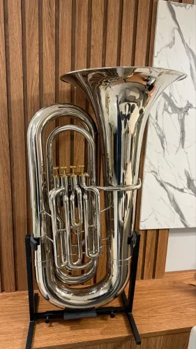 TUBA WERIL J981 4/4 SIB NIQUELADA USADA