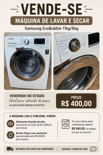 MÁQUINA DE LAVAR ROUPA
