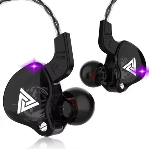 Fone de Ouvido In-ear Gamer e Retorno de Palco QKZ AK6 Com Microfone e P2