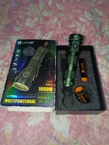 Lanterna carregável multifuncional modelo ws-703.