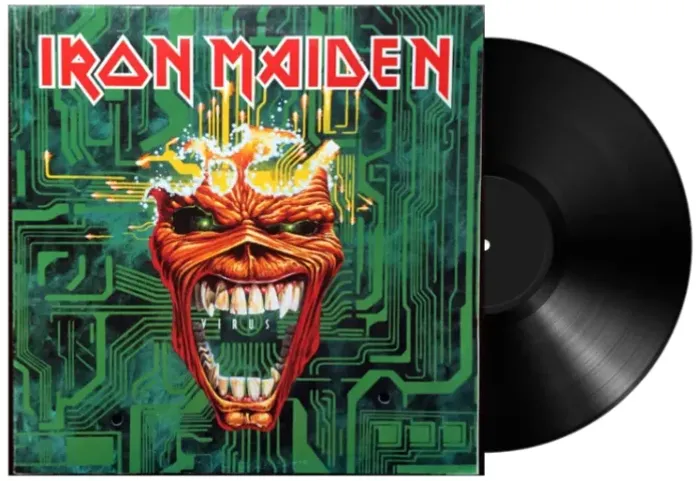 Iron Maiden Virus LP vinil disco Virtual promo Maiden heavy metal rock raridade CD sabbath