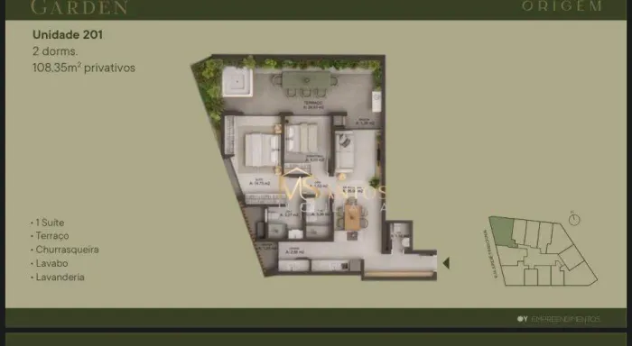 Apartamento com 1 dormitório à venda, 75 m² por R$ 1.165.160,00 - Jurerê - Florianópolis/S