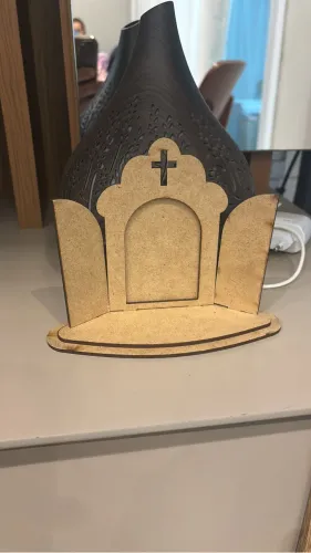 Capela oratório de MDF cru kit com 20