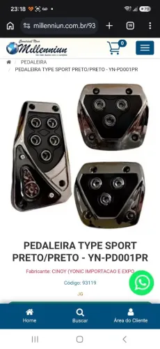 Kit pedaleira corsa 