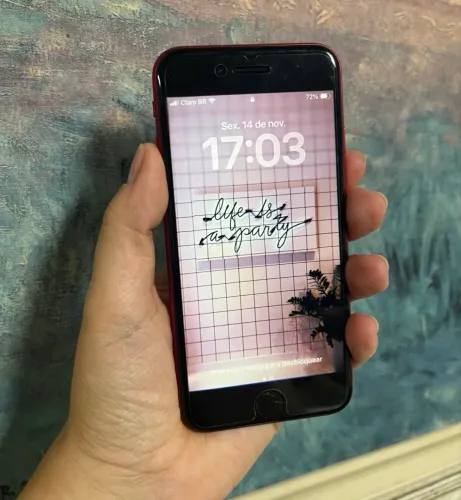 iPhone 8 vermelho 64GB top