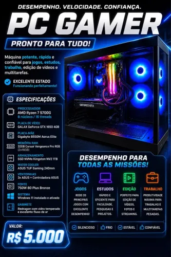 VENDE-SE PC GAMER!!!