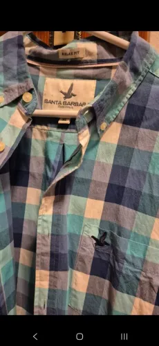 Camisa social Santa Bárbara xadrez