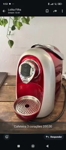 Cafeteira 3 corações