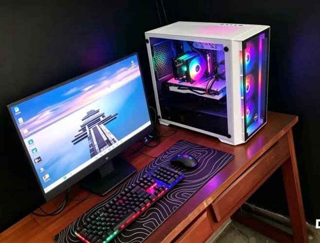 Pc gamer Xeon + RX 580 completo 