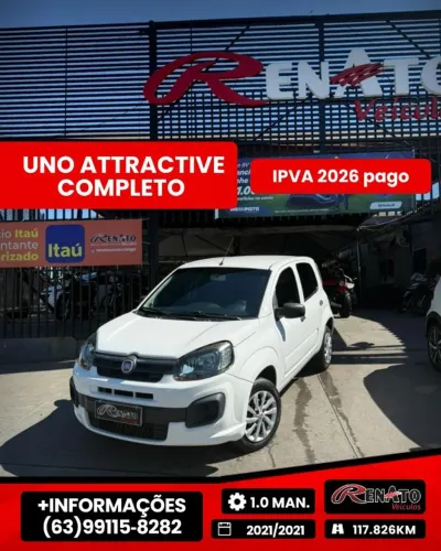 Fiat Uno Attractive 1.0 EVO Fire Flex 8V 5P 2021