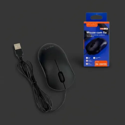 MOUSE COM FIO USB