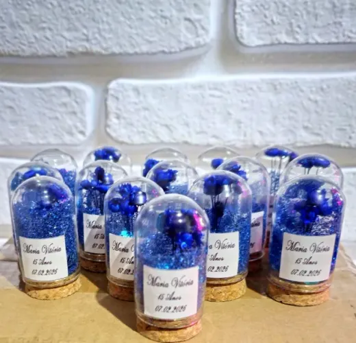 Mini cúpula de vidro(15 unidades)