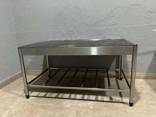 Mesa de inox para chapa