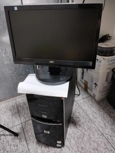 Computador Hp 4gb Memoria Hd 320gb+monitor 14 Aoc