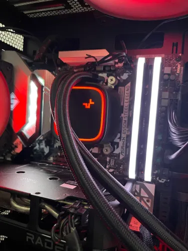 Kit amd 5500x3d 32gb Rx7600 placa mãe asrock steel legend b550m