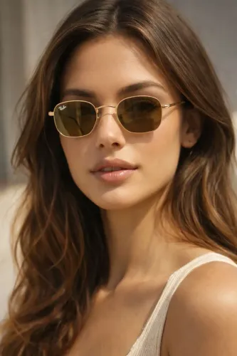 Óculos de sol Ray-ban unisex, importado estrutura hexagonal