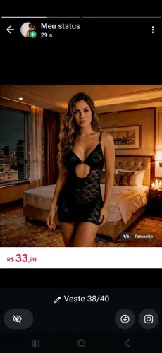 Camisola de renda 