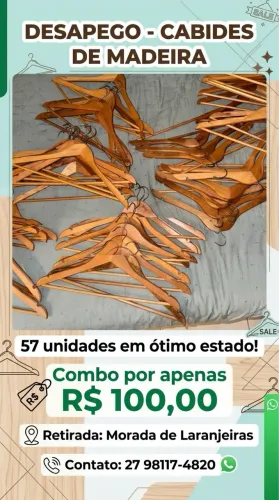 57 Cabides de Madeira