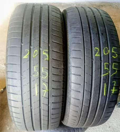 2 PNEUS 205/55/17 BRIDGESTONE