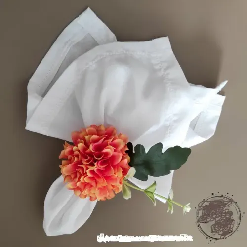 Porta Guardanapo Flor Kit 6 Un Mesa Posta Decoração