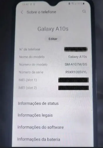 Galaxy a10s